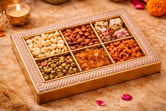 6 Khana Fancy Dryfruit Tray (12x16)