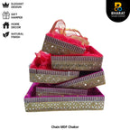 Premium Chain MDF Chakor Square 6 x 6 Inches – Pack of 10 for Gifting & Decor – Bharat Shubh Shopee